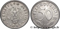 ALLEMAGNE 50 Reichspfennig aigle héraldique  sur swastika 1941 Berlin