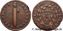 ITALIE - RÉPUBLIQUE NAPOLITAINE 4 Tornesi République Napolitaine an VII 1799 