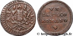 ITALIE - RÉPUBLIQUE ROMAINE 1 Baiocco (type hybride) N.D. (1798-1799) Macerata