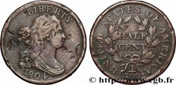 ÉTATS-UNIS D&nbsp;AMÉRIQUE 1/2 Cent “Draped Bust” 1804 Philadelphie