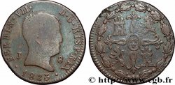 ESPAGNE 8 Maravedis Ferdinand VII (3e portrait) 1823 Jubia