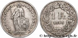 SUISSE 1 Franc Helvetia 1905 Berne
