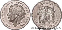 JAMAÏQUE 5 Dollar Proof Norman Manley 1973 Franklin Mint