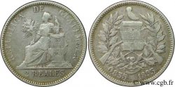 GUATEMALA 2 Reales emblème / figure allégorique 1895 