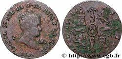 SPAIN 2 Maravedis Isabelle II 1849 Ségovie