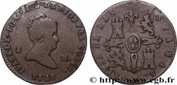 SPAIN 2 Maravedis Isabelle II 1840 Ségovie