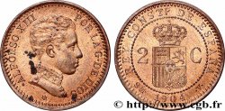 ESPAGNE 2 Centimos Alphonse XIII 1904 Madrid