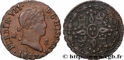 SPAIN 2 Maravedis Ferdinand VII 1827 Ségovie
