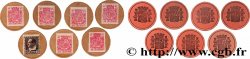 ESPAGNE Lot 6 x 15 Centimos + 1 x 5 Centimos - Timbre n.d. Malaga