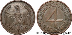 GERMANY 4 Reichspfennig 1932 Hambourg