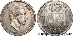 PHILIPPINES 50 Centimos de Peso Alphonse XII 1881 Manille