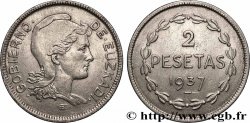 SPAIN - BASQUE COUNTRY 2 Pesetas Gouvernement d’Euskadi 1937 Bruxelles