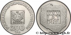 POLOGNE 200 Zlotych aigle 30e anniversaire de la fondation de la république populaire 1974 Varsovie