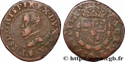 SPANISH NETHERLANDS - COUNTY OF FLANDERS - PHILIP II OF SPAIN 1 Liard &nbsp;Statenoord&nbsp; États en révolte n.d. Anvers