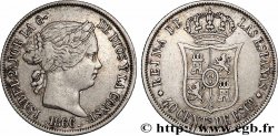 SPAIN 40 Centimos Isabelle II 1866 Madrid