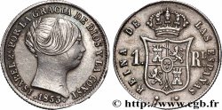 ESPAGNE 1 Real Isabelle II 1853 Barcelone