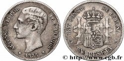 SPAIN 1 Peseta Alphonse XII 1876 Madrid