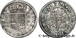 SPAIN - KINGDOM OF SPAIN - PHILIP V OF BOURBON 2 Reales  1721 Madrid