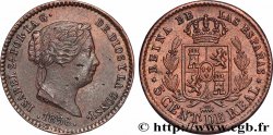 SPAIN 5 Centimos de Real Isabelle II 1856 Ségovie