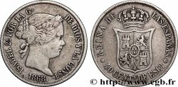 ESPAGNE 40 Centimos Isabelle II  1868 Madrid
