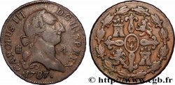 SPAIN 4 Maravedis Charles III  1787 Ségovie VF 