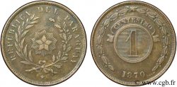 PARAGUAY 1 Centesimo 1870 Heaton XF 