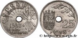 ESPAGNE 25 Centimos monnayage nationaliste 1937 Vienne