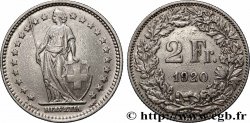 SUISSE 2 Francs Helvetia 1920 Berne