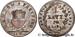 SWITZERLAND - CANTON OF FRIBOURG 1 Batzen (10 Rappen) 1810 