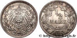 GERMANY 1/2 Mark Empire aigle impérial 1916 Berlin