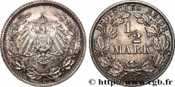GERMANY 1/2 Mark Empire aigle impérial 1916 Berlin