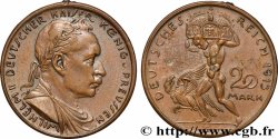 GERMANY - KINGDOM OF PRUSSIA - WILLIAM II 20 Mark, Essai en bronze 1913 