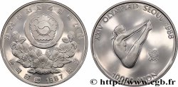 SOUTH KOREA  10000 Won proof XXIV olympiade Séoul 1988 plongeuse 1987 