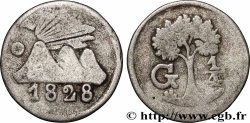 GUATEMALA 1/4 Real 1828 