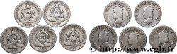 HONDURAS Lot 5 x 50 Centavos 1931-1951 Philadelphie