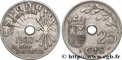 ESPAGNE 25 Centimos monnayage nationaliste 1937 Vienne