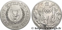CYPRUS 1 Pound Jeux Olympique de Barcelone 1992 