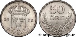 SWEDEN 50 Ore écu couronné 1933 
