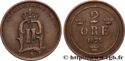 SWEDEN 2 Ore Oscar II 1875 
