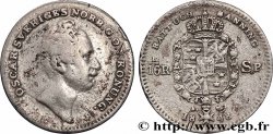 SWEDEN 1/16 Riksdaler Oscar I de Suède 1848 