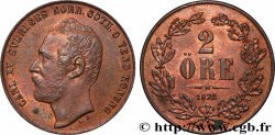 SWEDEN 2 Ore Charles XV 1872 