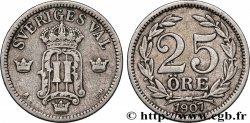 SWEDEN 25 Ore Oscar II 1907 