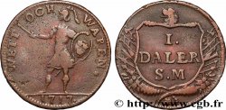 SUÈDE 1 Daler “Homme en armes” 1717 