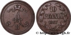 FINLAND 10 Pennia 1867 Helsinki