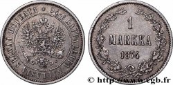 FINLANDE 1 Markka Administration Russe 1874 Helsinki