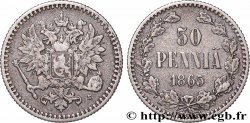 FINLAND 50 Pennia aigle bicéphale 1865 Helsinki