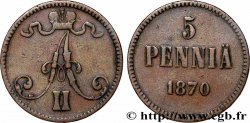 FINLAND 5 Pennia Tsar Alexandre III 1870 