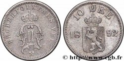 NORWAY 10 Ore Oscar II 1892 Kronsberg