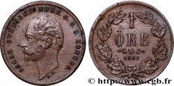 SWEDEN 1 Ore Oscar I 1858 