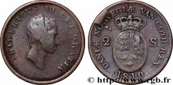 DENMARK 2 Skilling Frédéric VI 1810 Copenhague
